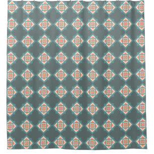 VINTAGE COUNTRY OLD COLORS  SHOWER CURTAIN