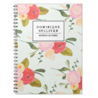 Vintage Country Roses Personalised Notebook
