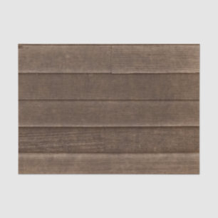 Vintage Country Rustic Sepia Wood Grain Texture Tissue Paper