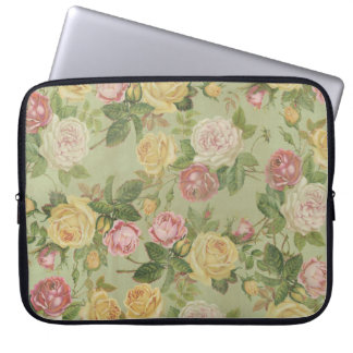 Vintage Country Weathered Floral Laptop Sleeve