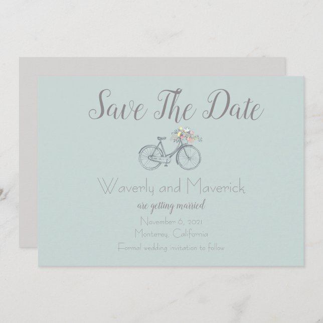 Vintage Country Wedding  Magnet Save The Date (Front/Back)