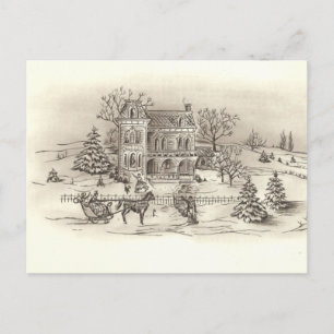 Vintage Countryside Postcard