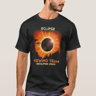Vintage Countryside Total Solar Eclipse Viewing Te T-Shirt