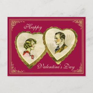 Vintage Couple Valentine's,Wedding,Anniversary PC Holiday Postcard
