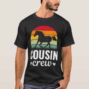 Vintage Cousin Crew Horse Lover Family Matching Bi T-Shirt