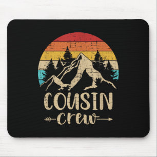 Vintage Cousin Crew Summer Camp Mountains Mouse Pad