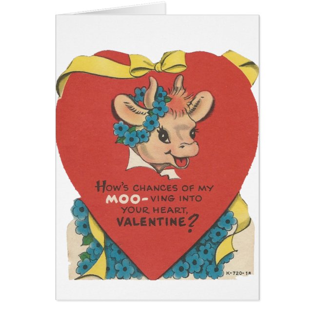 Vintage "Cow Moo" Valentine (Front)