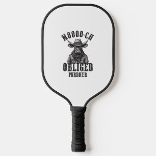 Vintage Cowboy Bull Rodeo Moooch Obliged Pardner W Pickleball Paddle