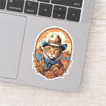 Vintage Cowboy Cat Design