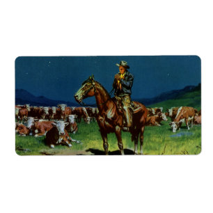Vintage Cowboy, Farming Cattle Rancher on the Farm