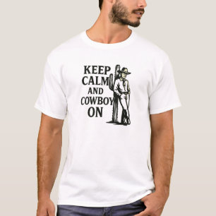 Vintage Cowboy Keep Calm Graphic T-Shirt