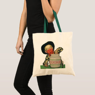 Vintage Cowboy Toy Gun Hand in the Cookie Jar Tote Bag