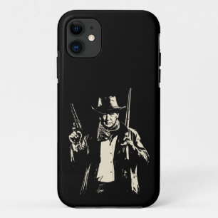 Vintage Cowboy Trump Ready to Kick Some Democrats  iPhone 11 Case