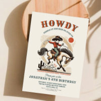 Vintage Cowboy Western Birthday 