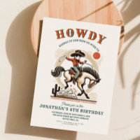 Vintage Cowboy Western Birthday