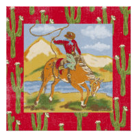 Vintage Cowboy Western Rodeo Wild West