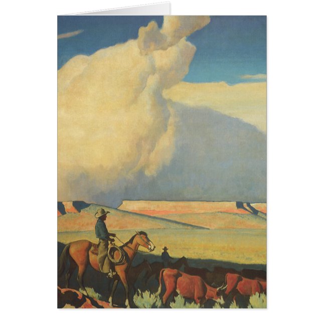 Vintage Cowboys, Open Range by Maynard Dixon (Front)