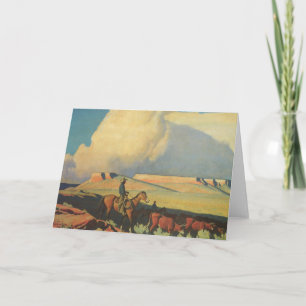 Vintage Cowboys, Open Range by Maynard Dixon Card