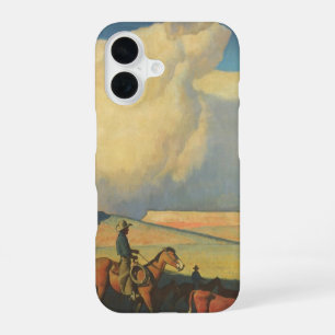 Vintage Cowboys, Open Range by Maynard Dixon iPhone 16 Case