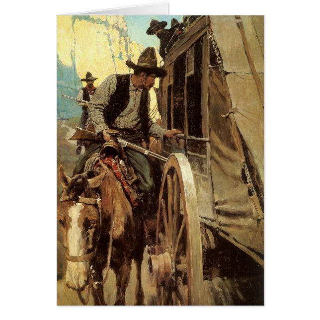 Vintage Cowboys, The Admirable Outlaw by NC Wyeth (Front)