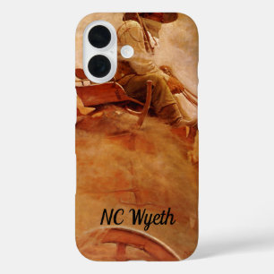 Vintage Cowboys, The Ore Wagon by NC Wyeth iPhone 16 Case