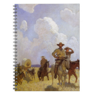 Vintage Cowboys, The Parkman Outfit by NC Wyeth Notebook