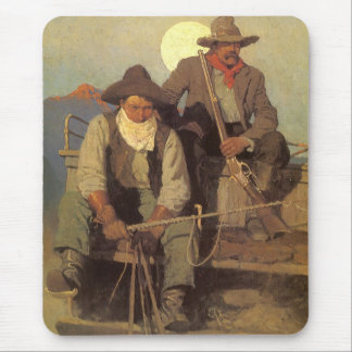 Vintage Cowboys, The Pay Stage by NC Wyeth Mouse Pad