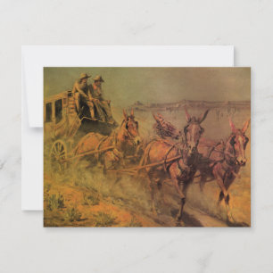 Vintage Cowboys, The Stage Coach by John Borein