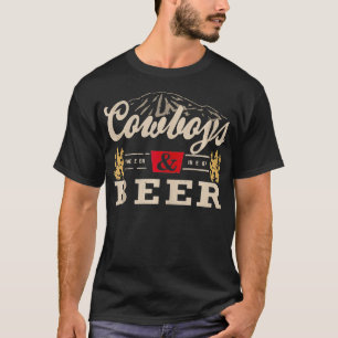 Vintage Cowboys Western And Beer Cowboy Lovers s T-Shirt