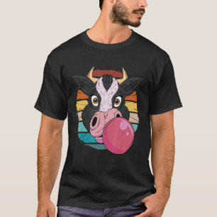 Vintage  Cow's Face Chewing Gum Bubblegum Cow Vega T-Shirt