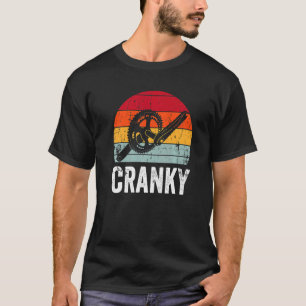 Vintage Cranky Bike Bicycle Rider Cycling T-Shirt