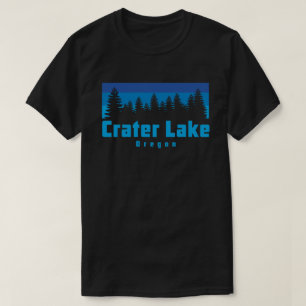 Vintage Crater Lake National Park Oregon Hiking T- T-Shirt