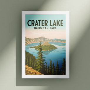 Vintage Crater Lake National Park Postcard