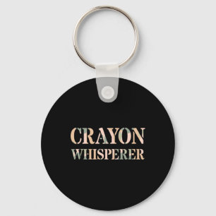 Vintage Crayon Whisperer Eater Grunt Soldier Proud Key Ring