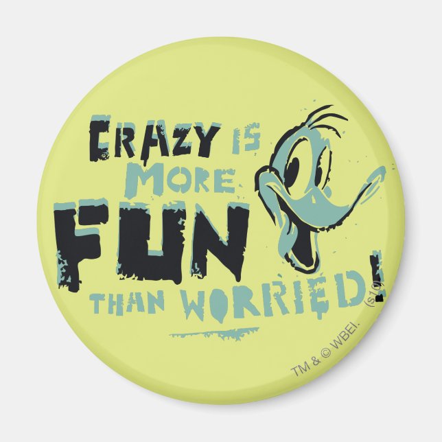 Vintage Crazy DAFFY DUCK™ Magnet (Front)