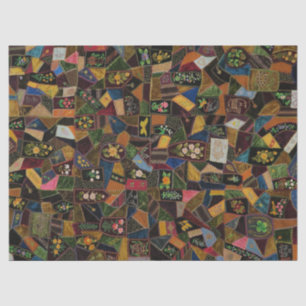 Vintage Crazy Quilt Tissue Paper