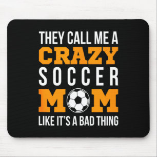 Vintage Crazy Soccer Mom Football Soccer Player T Mouse Pad