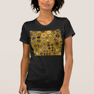 Vintage Cream and White Fifties Abstract Art T-Shirt