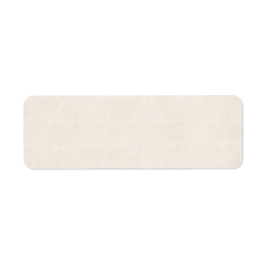 Vintage Cream Parchment Look Old Paper Background Return Address Label