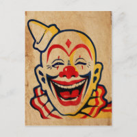Vintage Creepy Clown Face