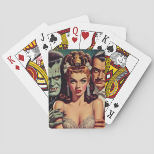 Vintage Creepy Horror Art Playing Cards
