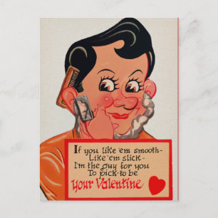 Vintage Creepy Valentines Postcard