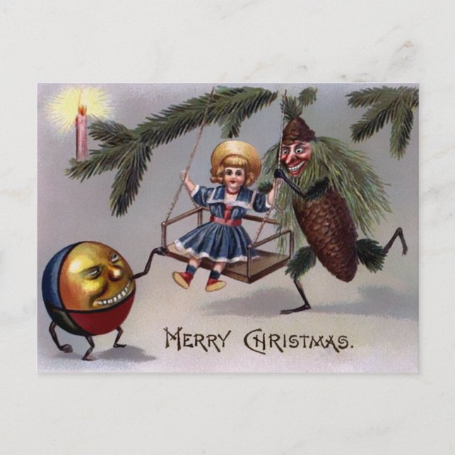 Vintage Creepy Victorian Postcard (Front)