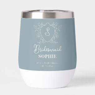 Vintage Crest Floral Bridesmaid