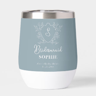 Vintage Crest Floral Bridesmaid