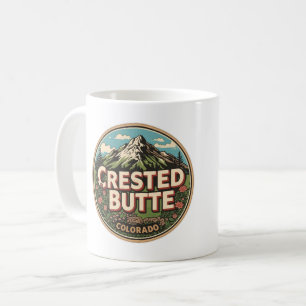 vintage crested butte colorado mountain outdoor coffee mug