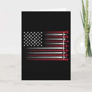 Vintage Cricket American Flag 4th Of July Patrioti Card