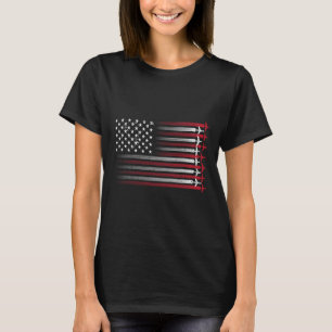 Vintage Cricket American Flag 4th Of July Patrioti T-Shirt