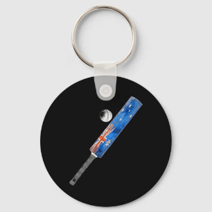 Vintage Cricket Australia Flag Aussies Pride Key Ring