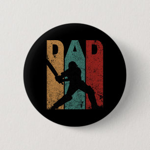 Vintage Cricket Dad Fathers Day Gift Ideas Cricket 6 Cm Round Badge